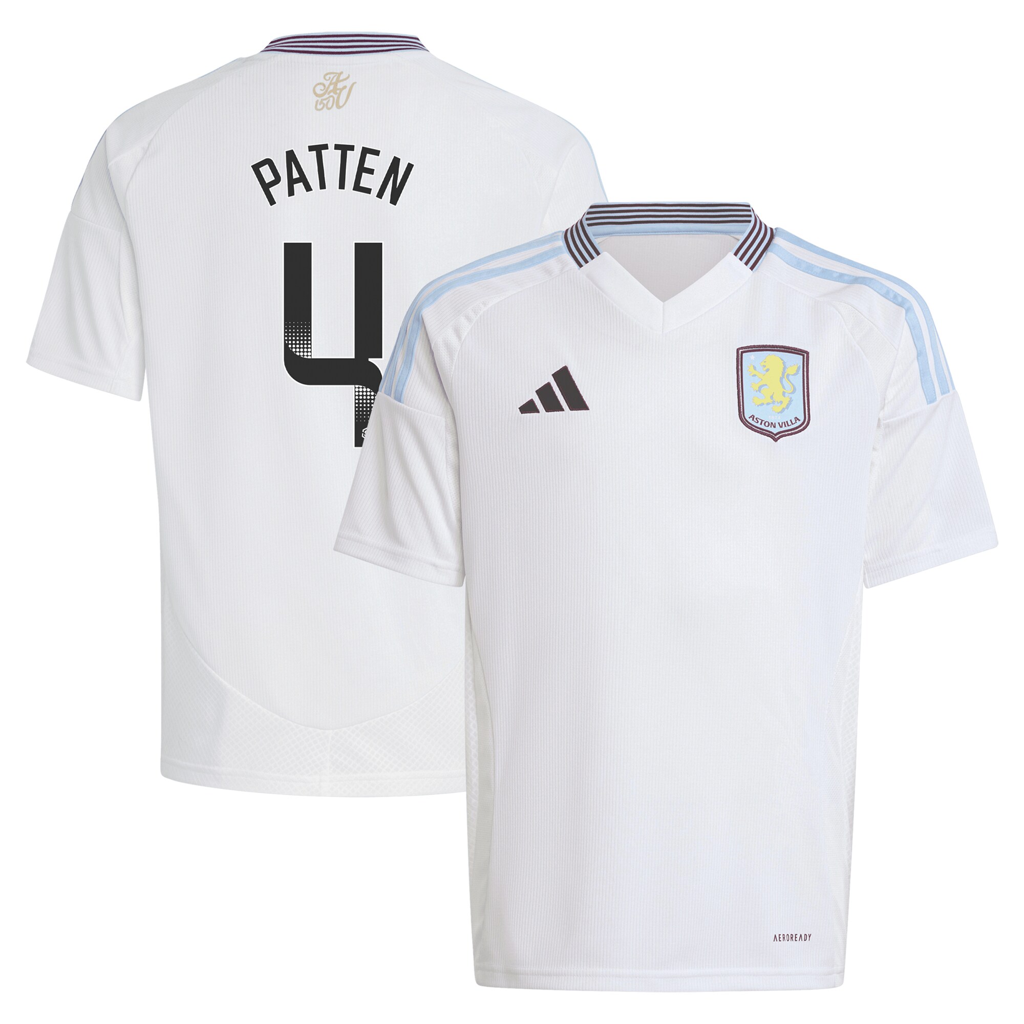 Aston Villa aston villa wsl adidas away shirt 2024-25 – kids with patten 4 printing Collection | AVFC Jerseys & Fan Gear
