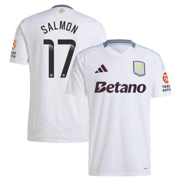 Aston Villa aston villa wsl adidas away shirt 2024-25 with salmon 17 printing Collection | AVFC Jerseys & Fan Gear