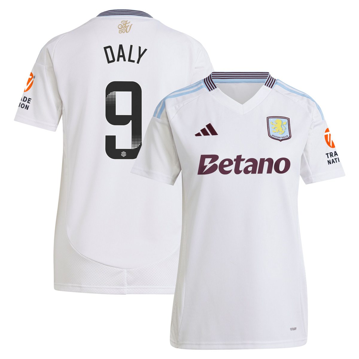 Aston Villa aston villa wsl adidas away shirt 2024-25 – womens with daly 9 printing Collection | AVFC Jerseys & Fan Gear
