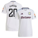 Aston Villa aston villa wsl adidas away shirt 2024-25 – womens with hanson 20 printing Collection | AVFC Jerseys & Fan Gear
