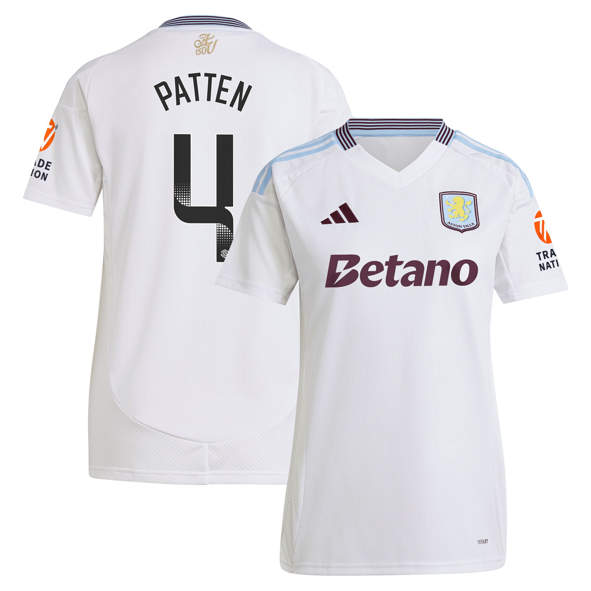 Aston Villa aston villa wsl adidas away shirt 2024-25 – womens with patten 4 printing Collection | AVFC Jerseys & Fan Gear