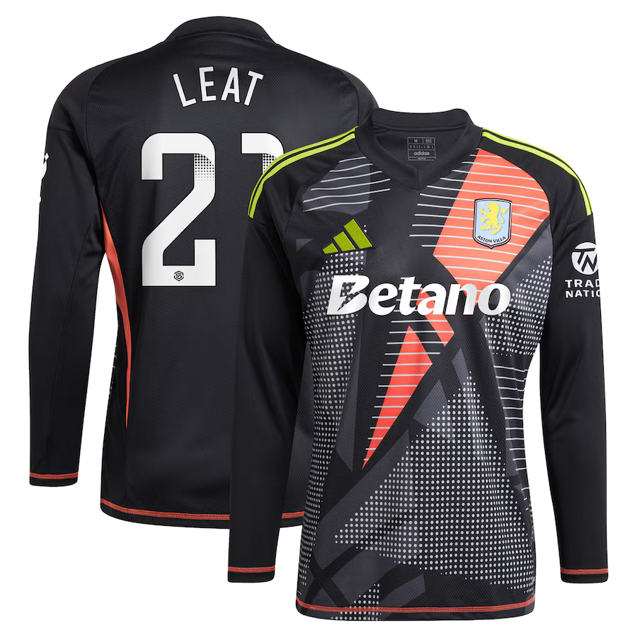 Aston Villa aston villa wsl adidas goalkeeper shirt 2024-25 – long sleeve with leat 21 printing – 202030947 Collection | AVFC Jerseys & Fan Gear
