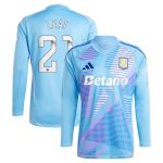 Aston Villa aston villa wsl adidas goalkeeper shirt 2024-25 – long sleeve with leat 21 printing – 202030996 Collection | AVFC Jerseys & Fan Gear