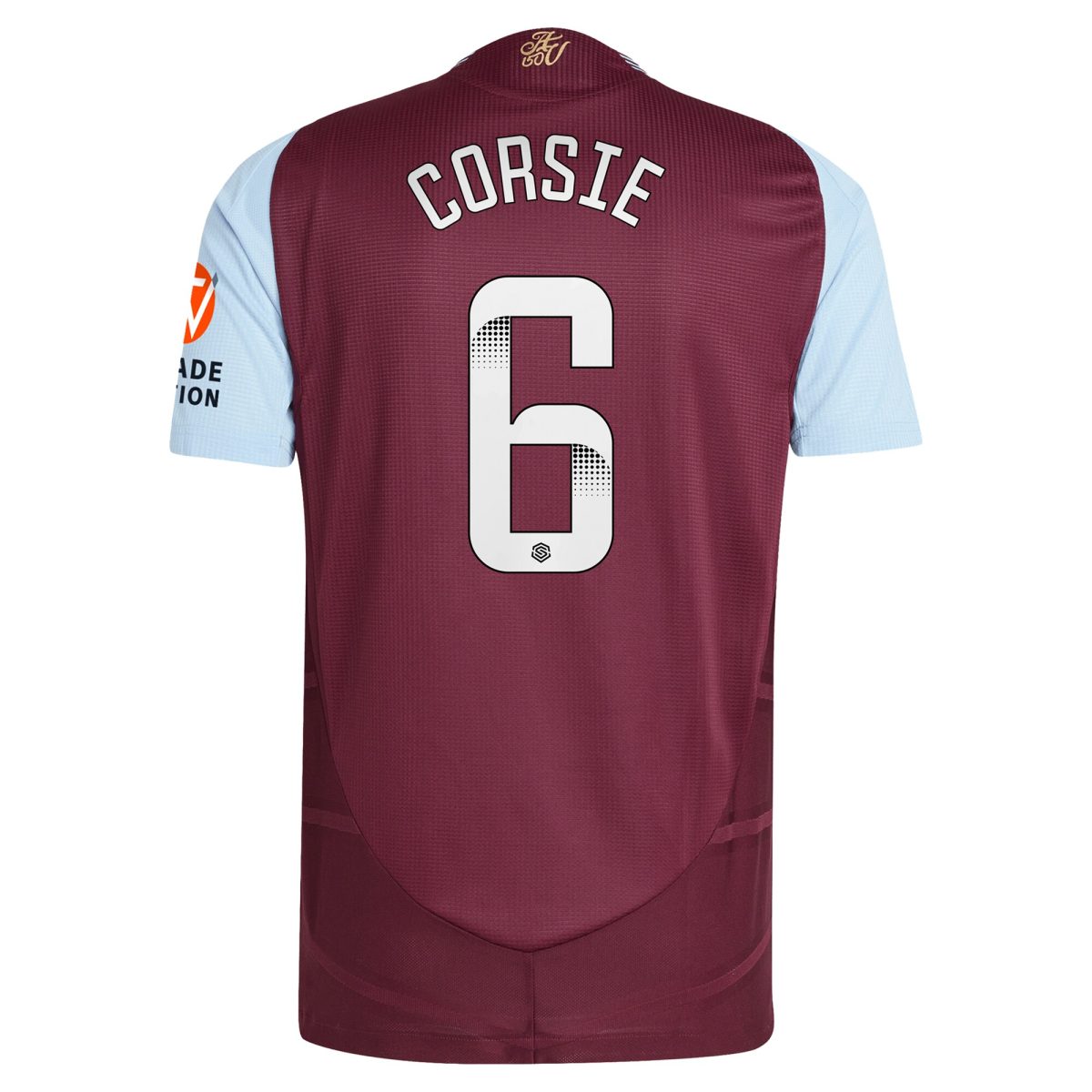 Aston Villa aston villa wsl adidas home authentic shirt 2024-25 with corsie 6 printing Collection | AVFC Jerseys & Fan Gear
