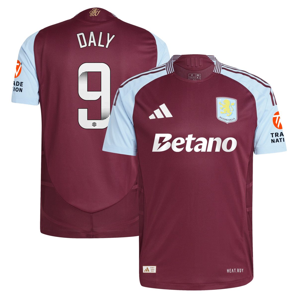 Aston Villa aston villa wsl adidas home authentic shirt 2024-25 with daly 9 printing Collection | AVFC Jerseys & Fan Gear