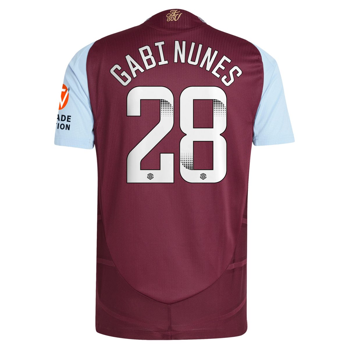 Aston Villa aston villa wsl adidas home authentic shirt 2024-25 with gabi nunes 28 printing Collection | AVFC Jerseys & Fan Gear