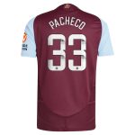 Aston Villa aston villa wsl adidas home authentic shirt 2024-25 with pacheco 33 printing Collection | AVFC Jerseys & Fan Gear