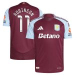 Aston Villa aston villa wsl adidas home authentic shirt 2024-25 with robinson 11 printing Collection | AVFC Jerseys & Fan Gear