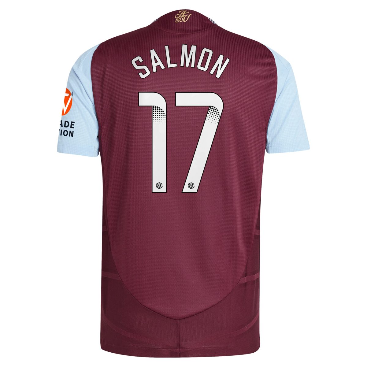 Aston Villa aston villa wsl adidas home authentic shirt 2024-25 with salmon 17 printing Collection | AVFC Jerseys & Fan Gear