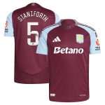 Aston Villa aston villa wsl adidas home authentic shirt 2024-25 with staniforth 5 printing Collection | AVFC Jerseys & Fan Gear