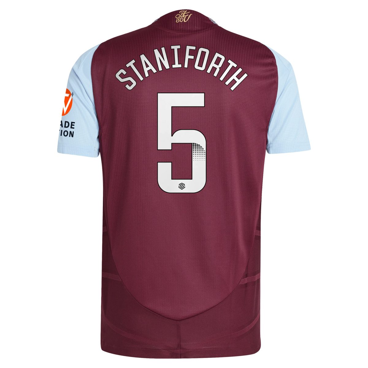 Aston Villa aston villa wsl adidas home authentic shirt 2024-25 with staniforth 5 printing Collection | AVFC Jerseys & Fan Gear