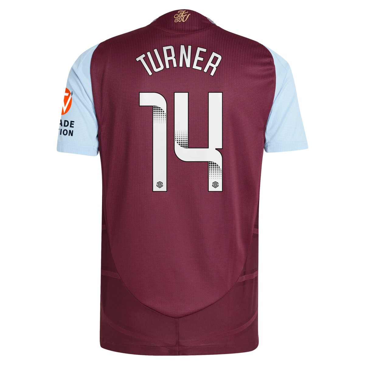 Aston Villa aston villa wsl adidas home authentic shirt 2024-25 with turner 14 printing Collection | AVFC Jerseys & Fan Gear