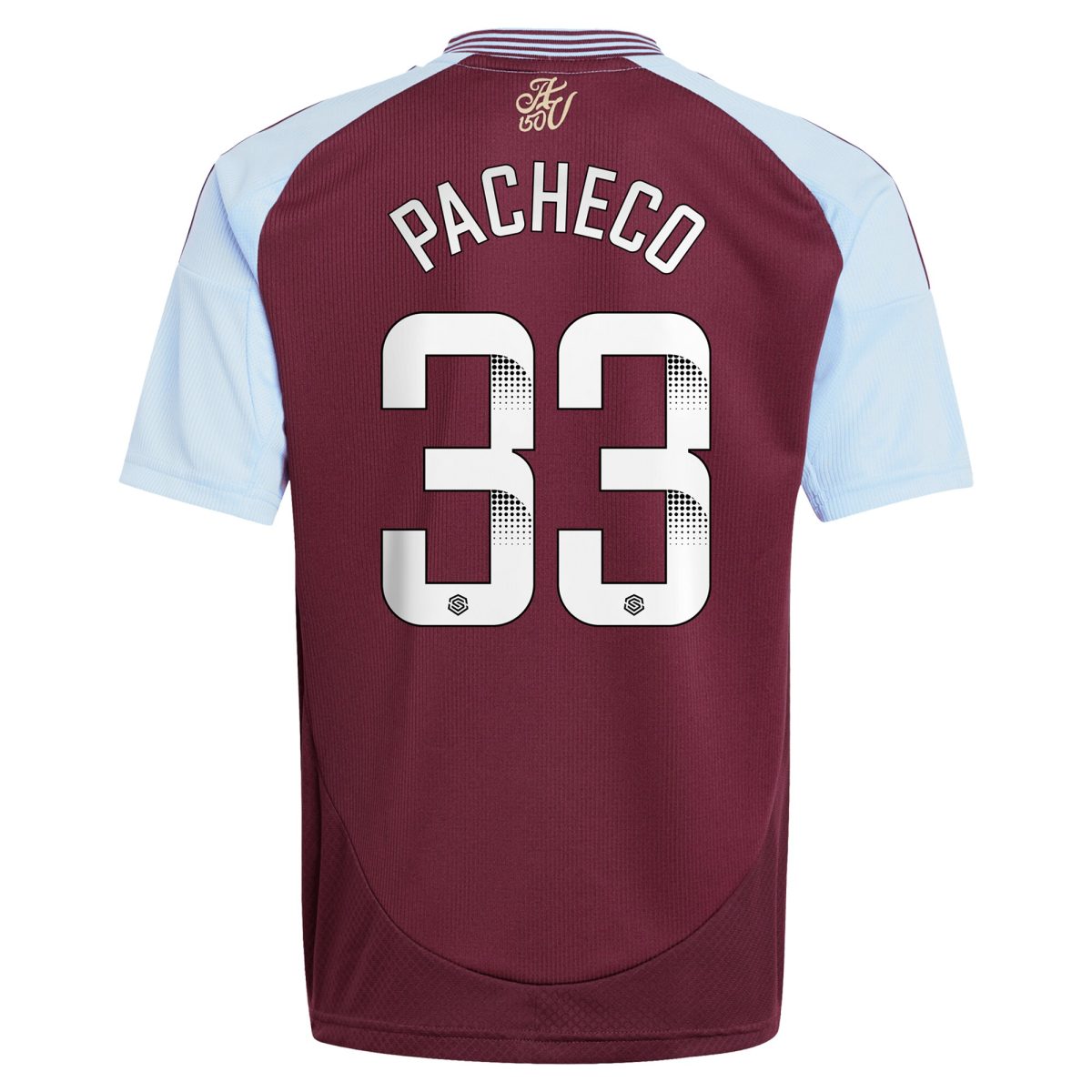 Aston Villa aston villa wsl adidas home shirt 2024-25 – kids with pacheco 33 printing Collection | AVFC Jerseys & Fan Gear