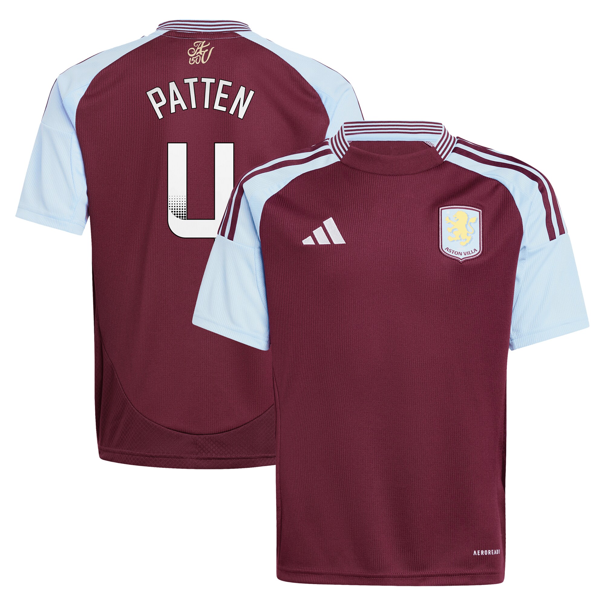 Aston Villa aston villa wsl adidas home shirt 2024-25 – kids with patten 4 printing Collection | AVFC Jerseys & Fan Gear