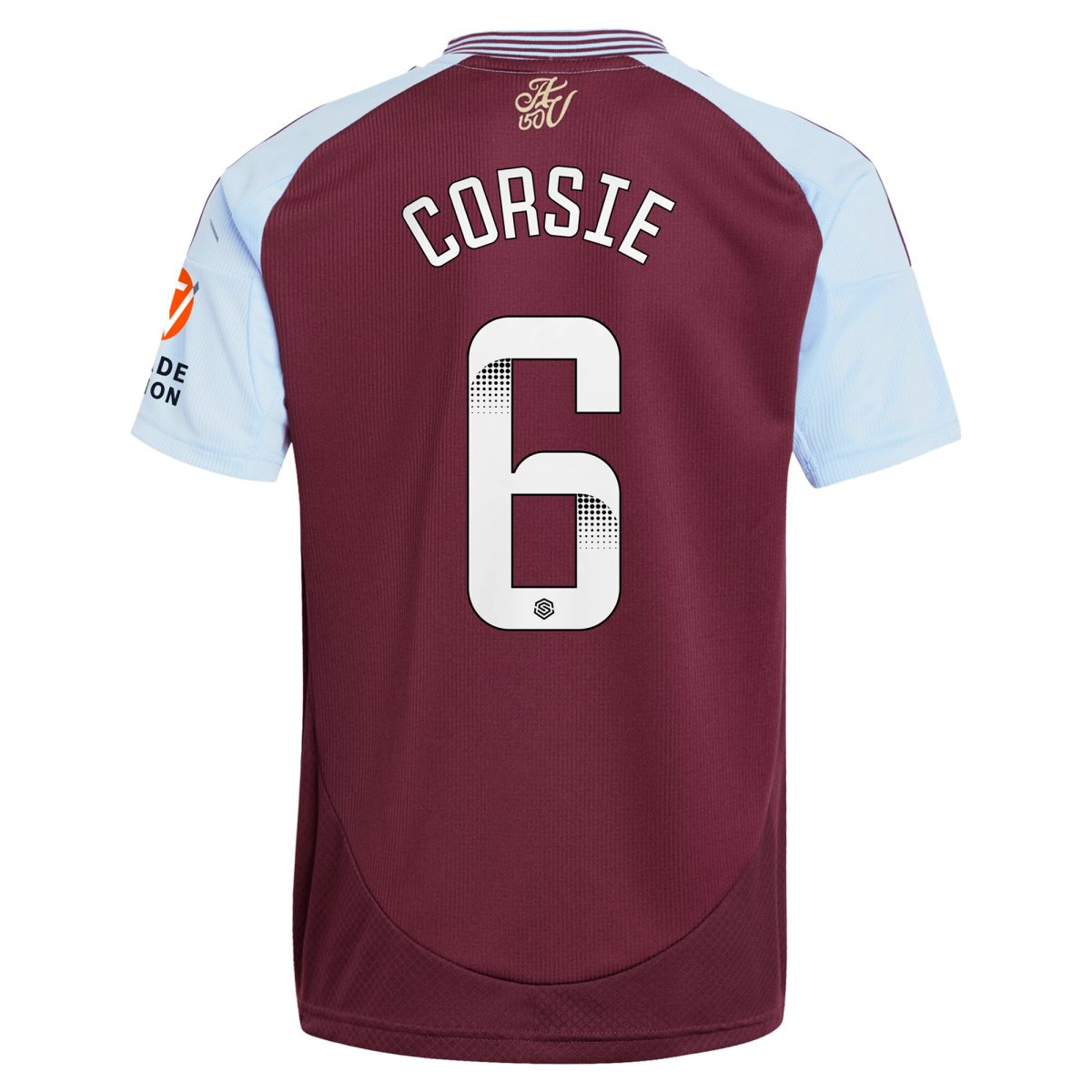 Aston Villa aston villa wsl adidas home shirt 2024-25 with corsie 6 printing Collection | AVFC Jerseys & Fan Gear