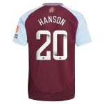 Aston Villa aston villa wsl adidas home shirt 2024-25 with hanson 20 printing Collection | AVFC Jerseys & Fan Gear
