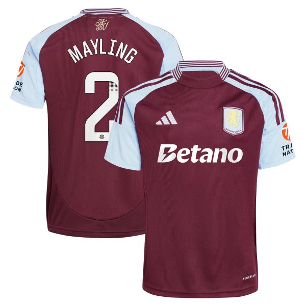 Aston Villa aston villa wsl adidas home shirt 2024-25 with mayling 2 printing Collection | AVFC Jerseys & Fan Gear