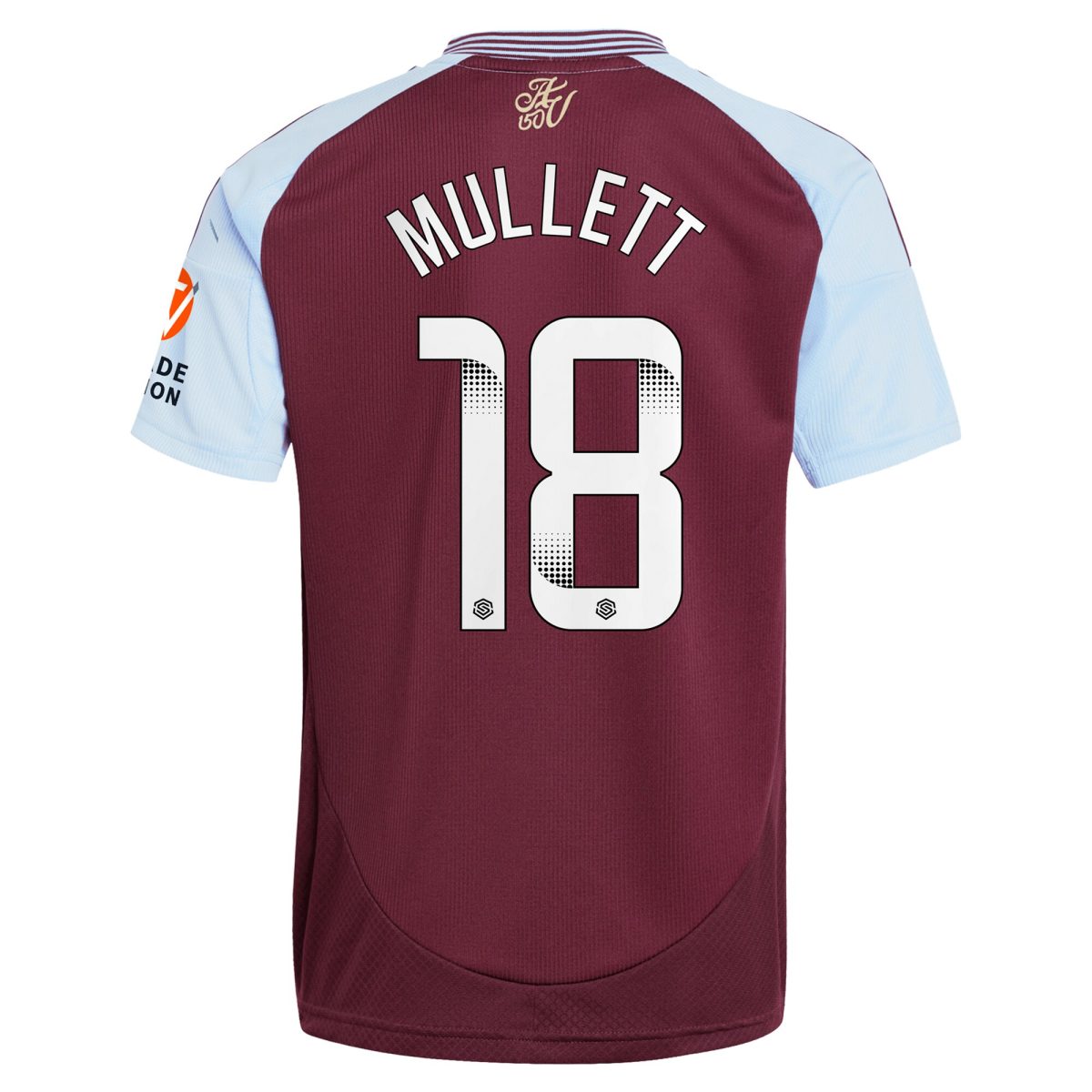 Aston Villa aston villa wsl adidas home shirt 2024-25 with mullett 18 printing Collection | AVFC Jerseys & Fan Gear
