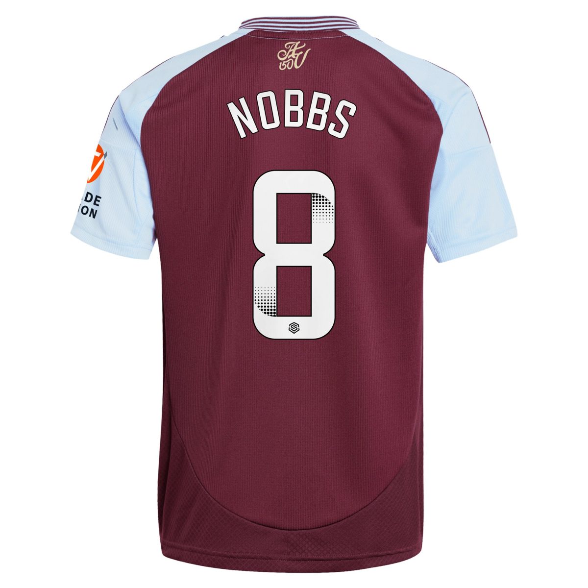 Aston Villa aston villa wsl adidas home shirt 2024-25 with nobbs 8 printing Collection | AVFC Jerseys & Fan Gear