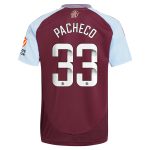 Aston Villa aston villa wsl adidas home shirt 2024-25 with pacheco 33 printing Collection | AVFC Jerseys & Fan Gear