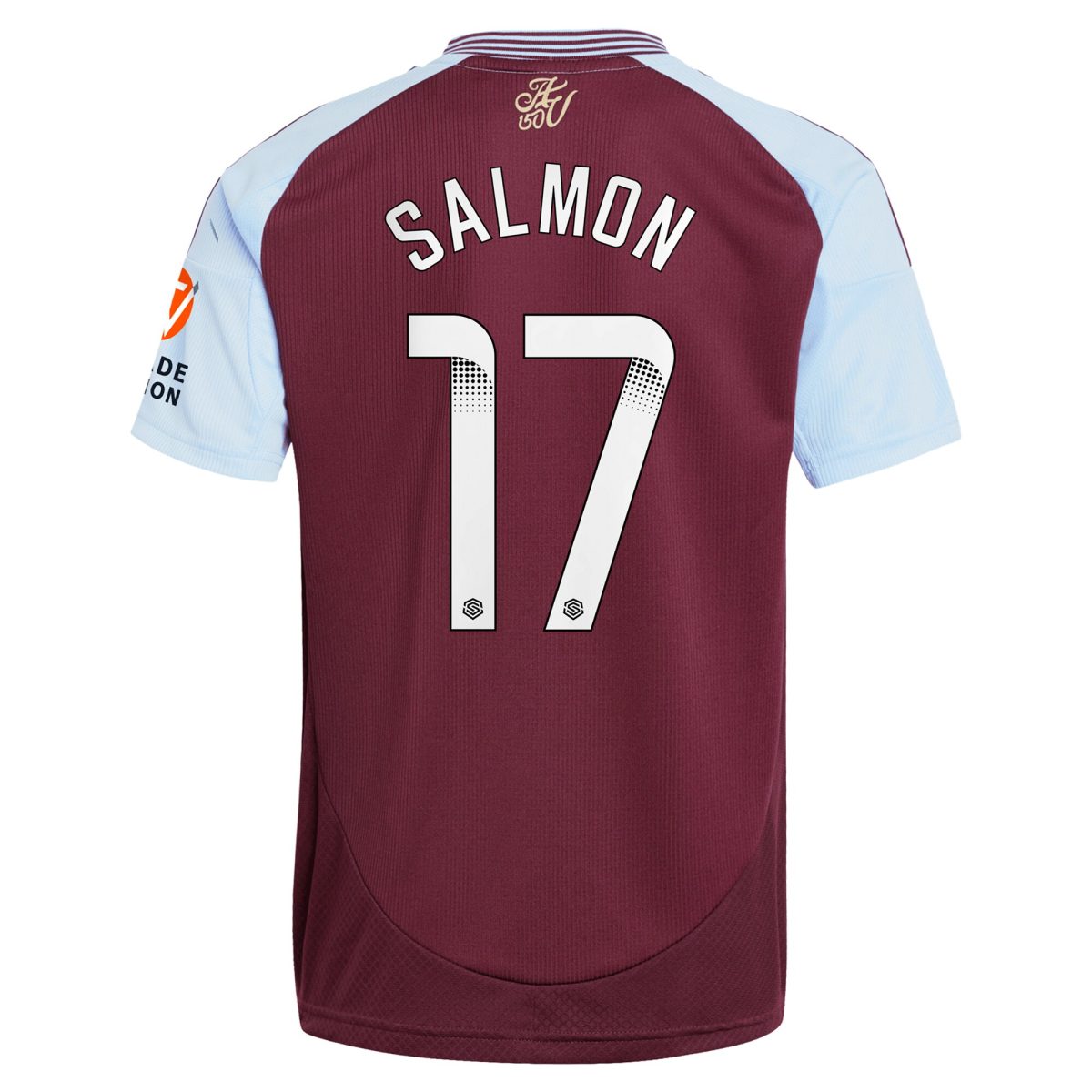 Aston Villa aston villa wsl adidas home shirt 2024-25 with salmon 17 printing Collection | AVFC Jerseys & Fan Gear