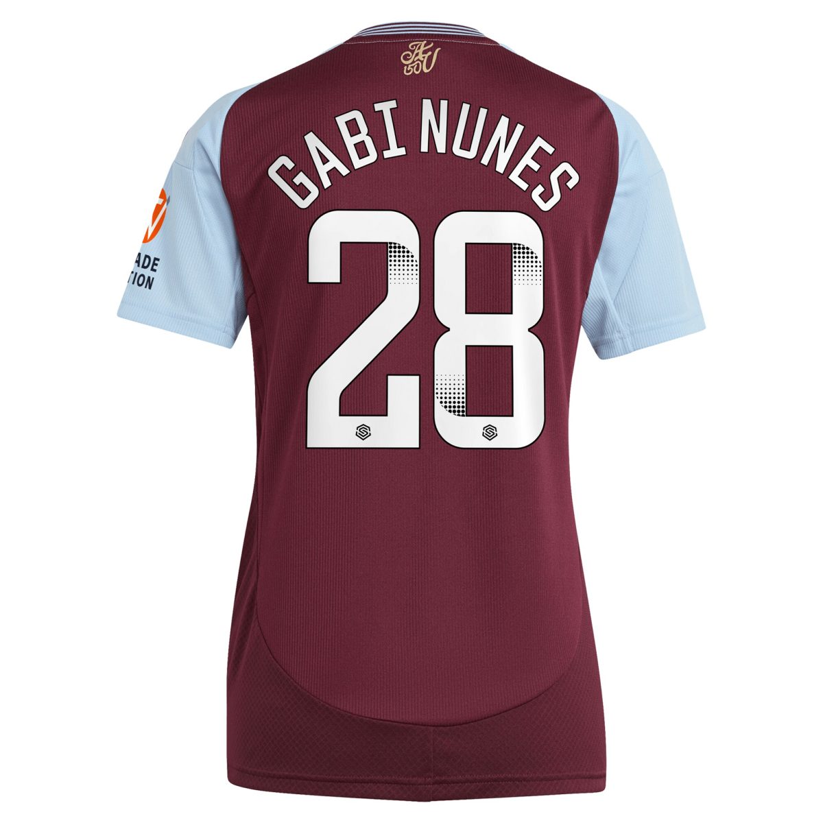 Aston Villa aston villa wsl adidas home shirt 2024-25 – womens with gabi nunes 28 printing Collection | AVFC Jerseys & Fan Gear