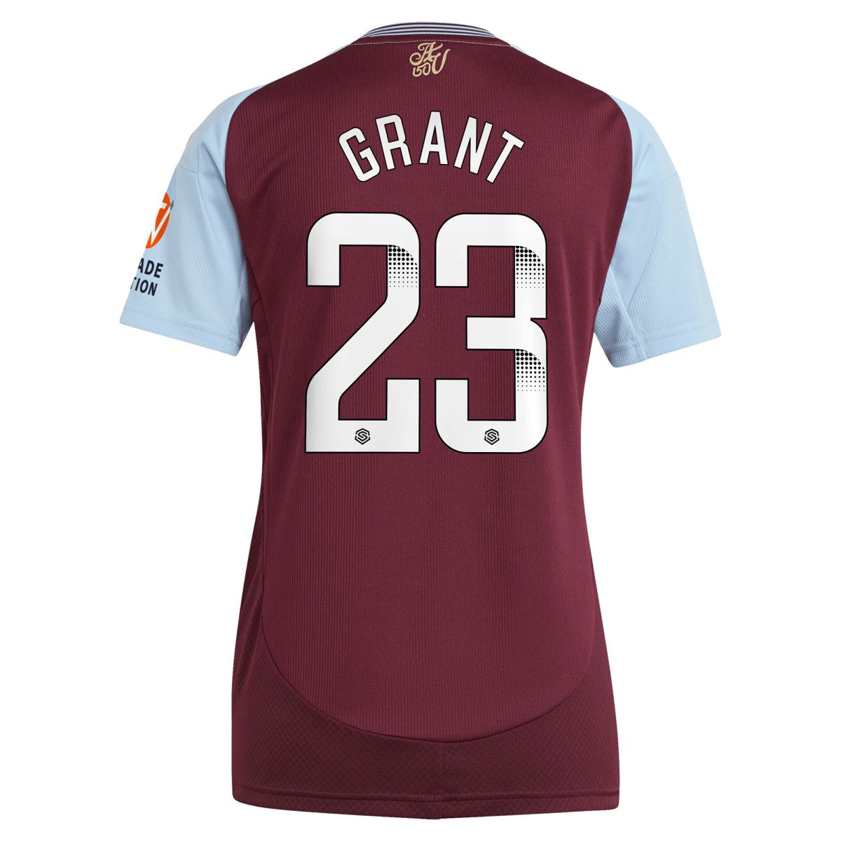 Aston Villa aston villa wsl adidas home shirt 2024-25 – womens with grant 23 printing Collection | AVFC Jerseys & Fan Gear