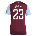Aston Villa aston villa wsl adidas home shirt 2024-25 – womens with grant 23 printing Collection | AVFC Jerseys & Fan Gear