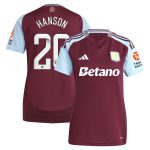 Aston Villa aston villa wsl adidas home shirt 2024-25 – womens with hanson 20 printing Collection | AVFC Jerseys & Fan Gear
