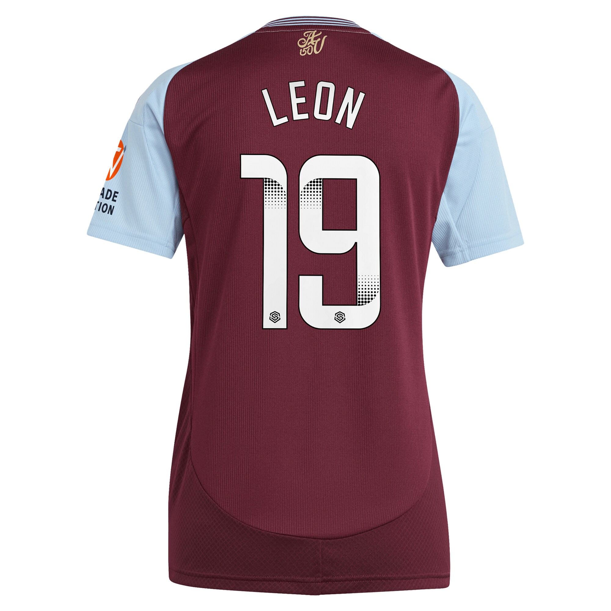 Aston Villa aston villa wsl adidas home shirt 2024-25 – womens with leon 19 printing Collection | AVFC Jerseys & Fan Gear