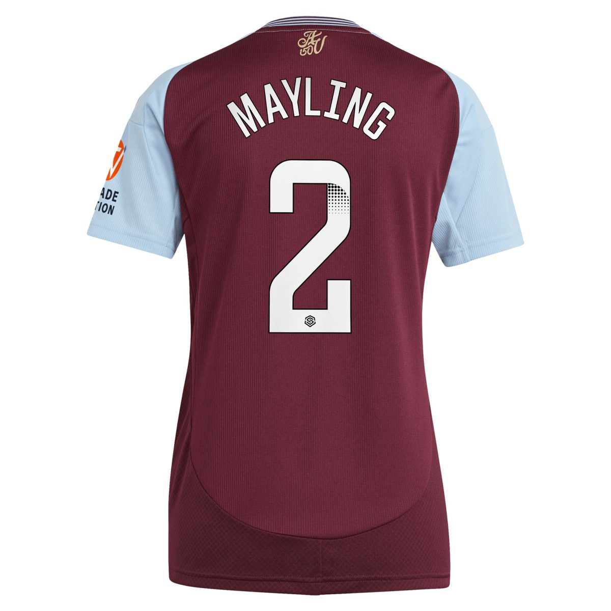 Aston Villa aston villa wsl adidas home shirt 2024-25 – womens with mayling 2 printing Collection | AVFC Jerseys & Fan Gear