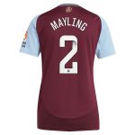 Aston Villa aston villa wsl adidas home shirt 2024-25 – womens with mayling 2 printing Collection | AVFC Jerseys & Fan Gear