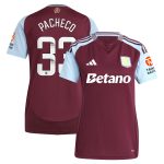 Aston Villa aston villa wsl adidas home shirt 2024-25 – womens with pacheco 33 printing Collection | AVFC Jerseys & Fan Gear