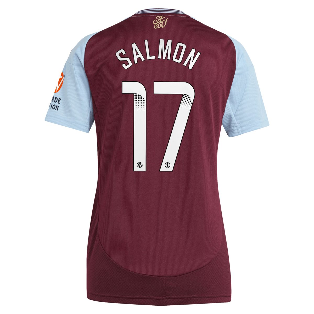 Aston Villa aston villa wsl adidas home shirt 2024-25 – womens with salmon 17 printing Collection | AVFC Jerseys & Fan Gear