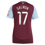 Aston Villa aston villa wsl adidas home shirt 2024-25 – womens with salmon 17 printing Collection | AVFC Jerseys & Fan Gear