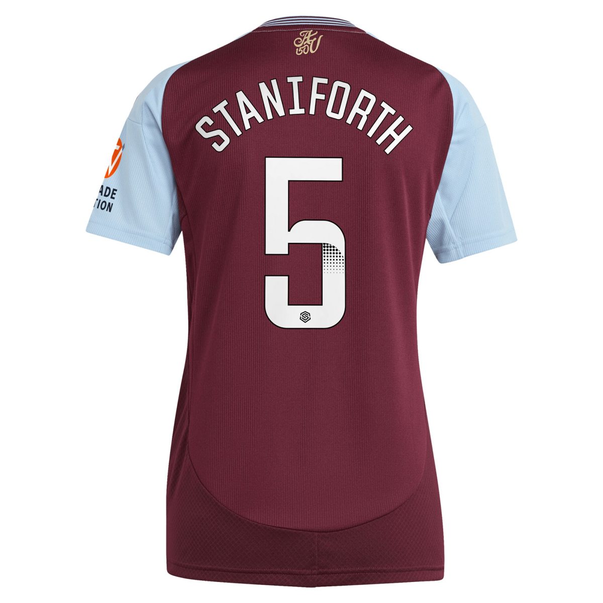 Aston Villa aston villa wsl adidas home shirt 2024-25 – womens with staniforth 5 printing Collection | AVFC Jerseys & Fan Gear