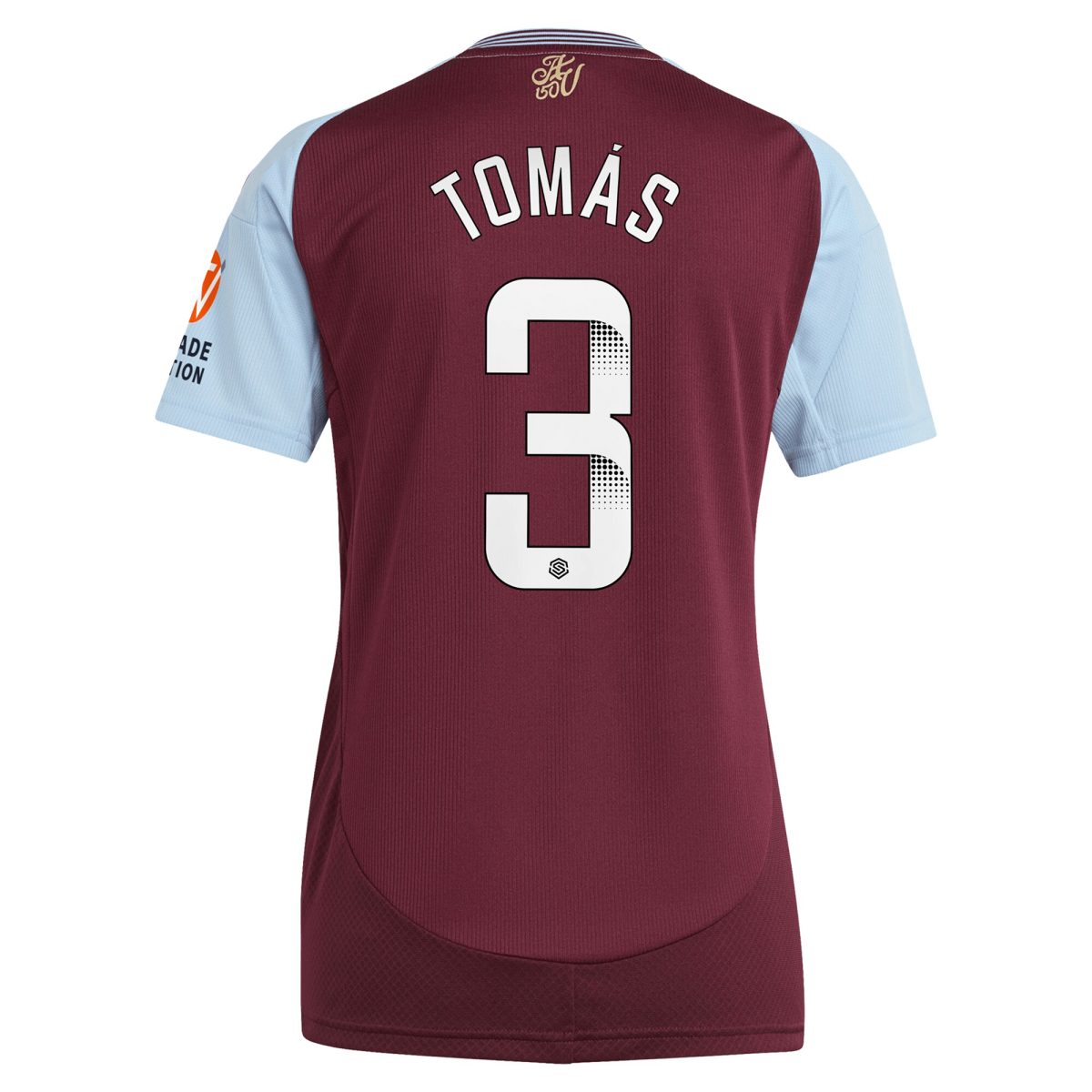 Aston Villa aston villa wsl adidas home shirt 2024-25 – womens with tomás 3 printing Collection | AVFC Jerseys & Fan Gear