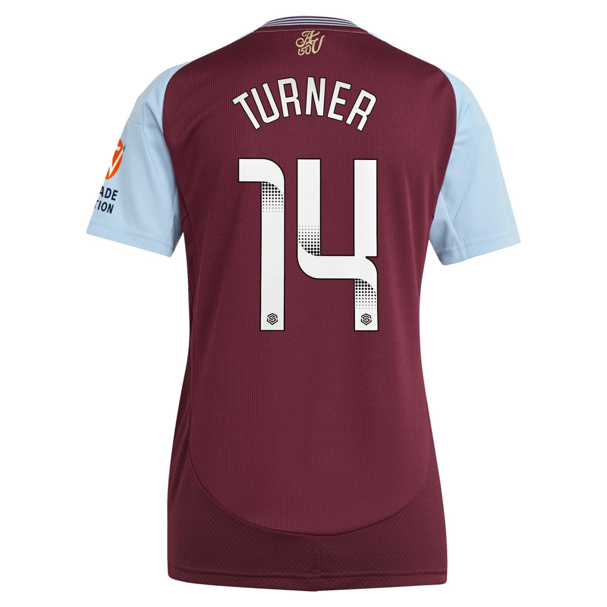 Aston Villa aston villa wsl adidas home shirt 2024-25 – womens with turner 14 printing Collection | AVFC Jerseys & Fan Gear