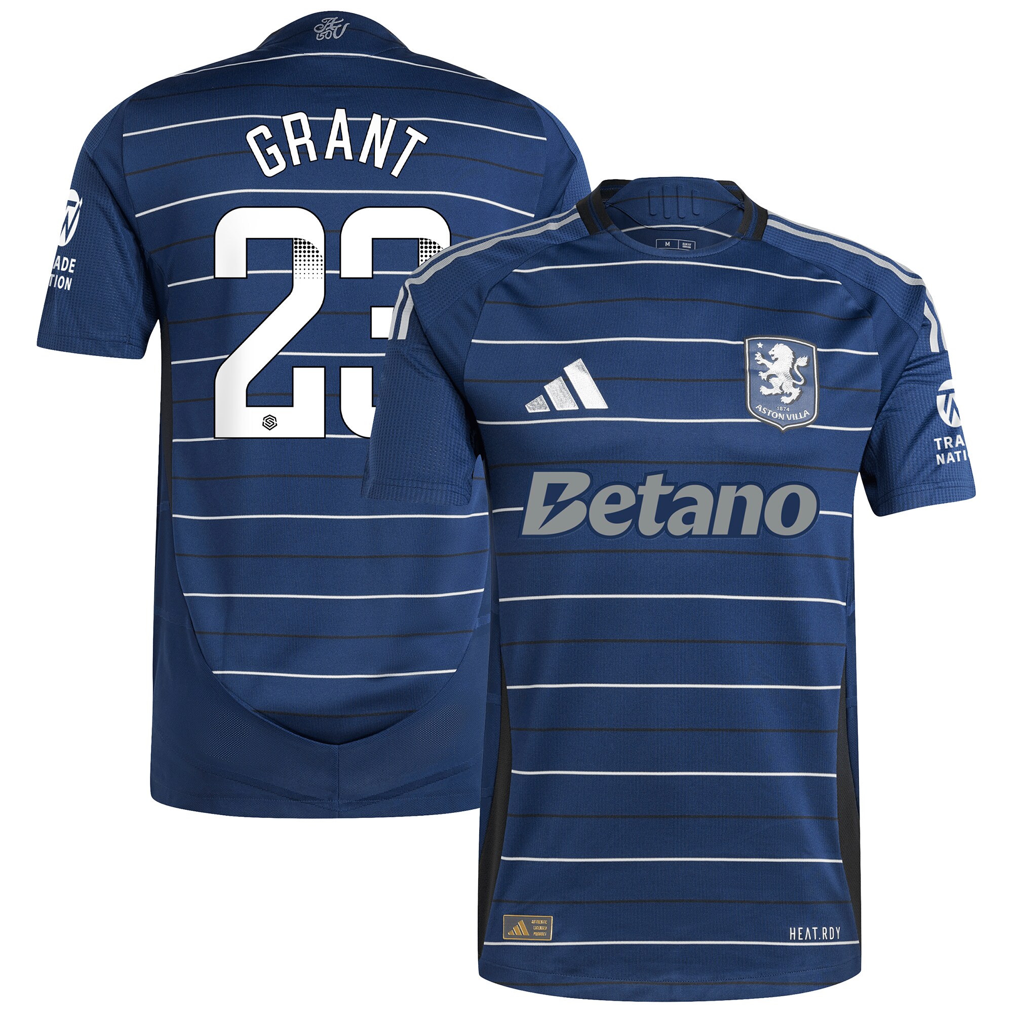 Aston Villa aston villa wsl adidas third authentic shirt 2024-25 with grant 23 printing Collection | AVFC Jerseys & Fan Gear