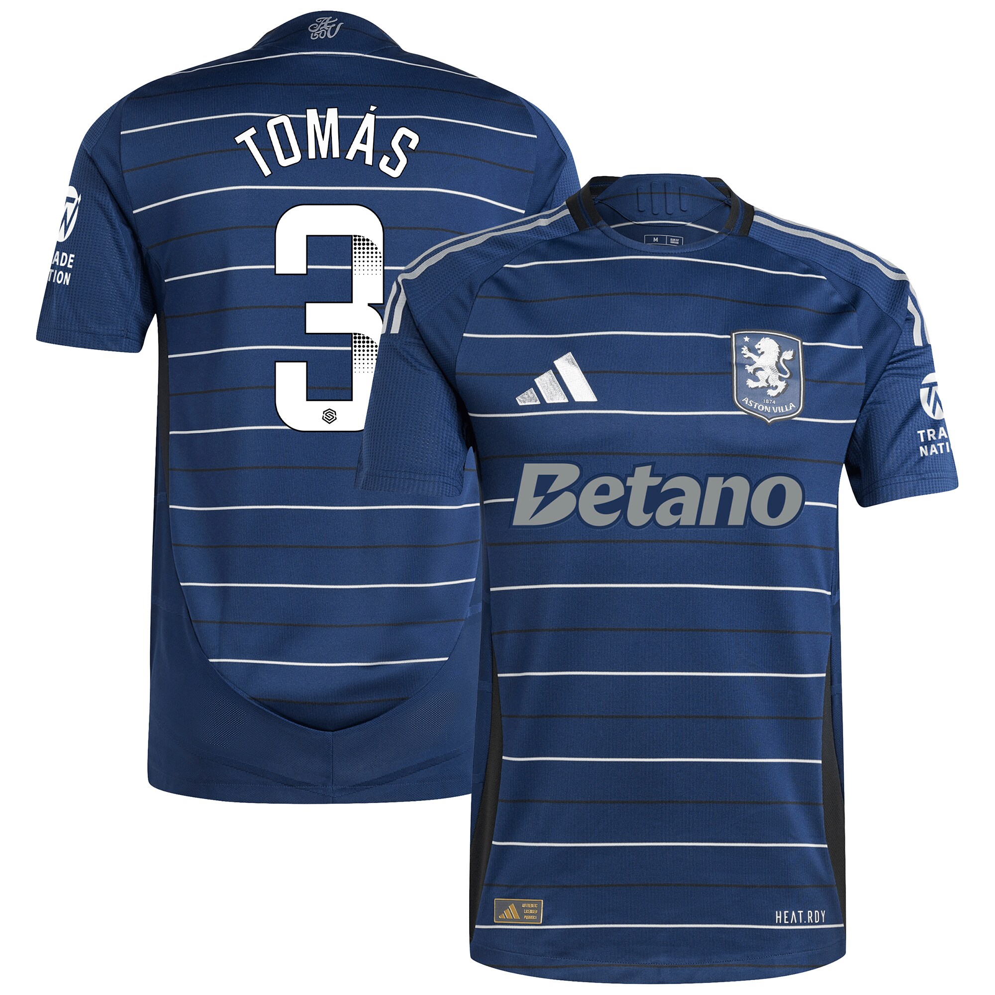 Aston Villa aston villa wsl adidas third authentic shirt 2024-25 with tomás 3 printing Collection | AVFC Jerseys & Fan Gear
