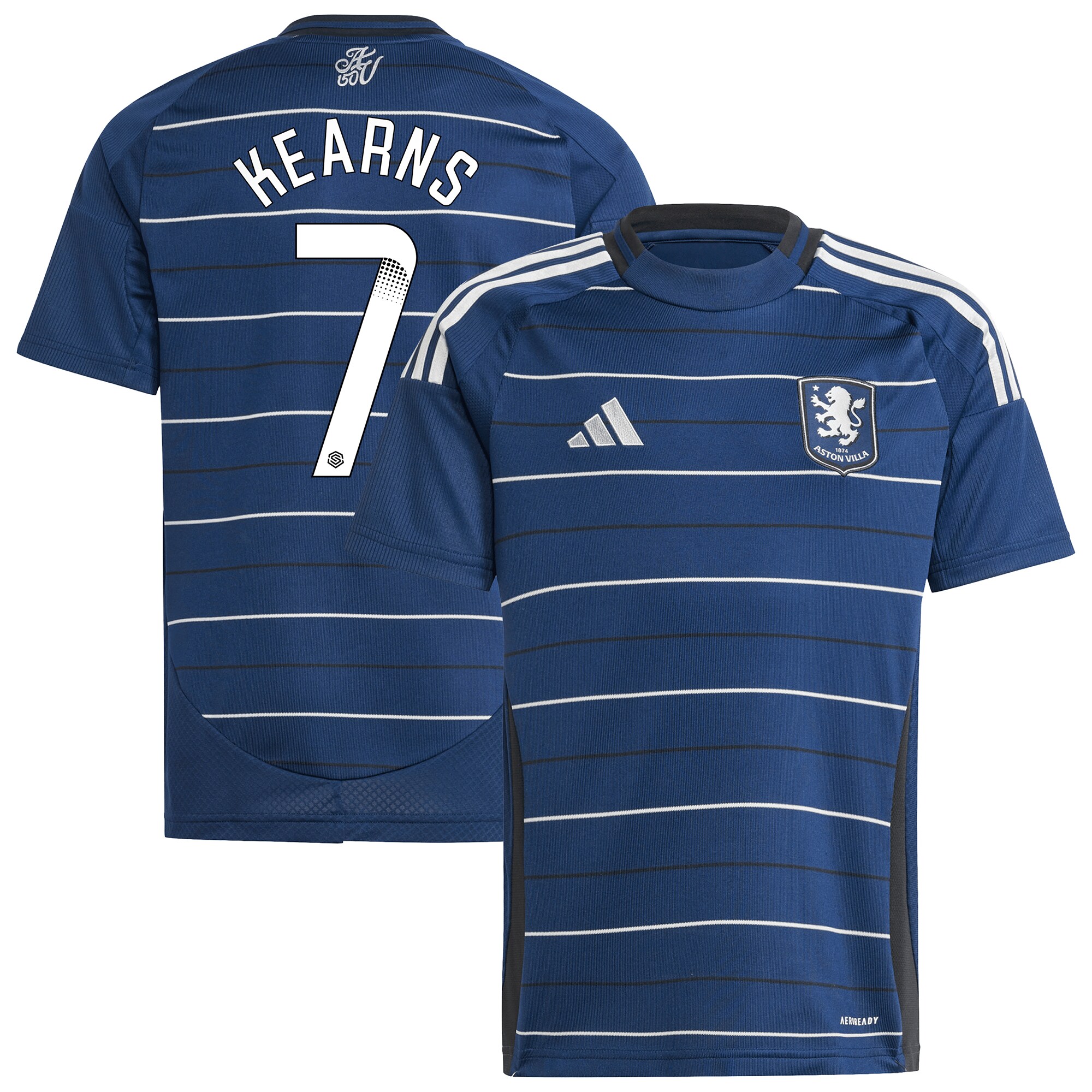 Aston Villa aston villa wsl adidas third shirt 2024-25 – kids with kearns 7 printing Collection | AVFC Jerseys & Fan Gear