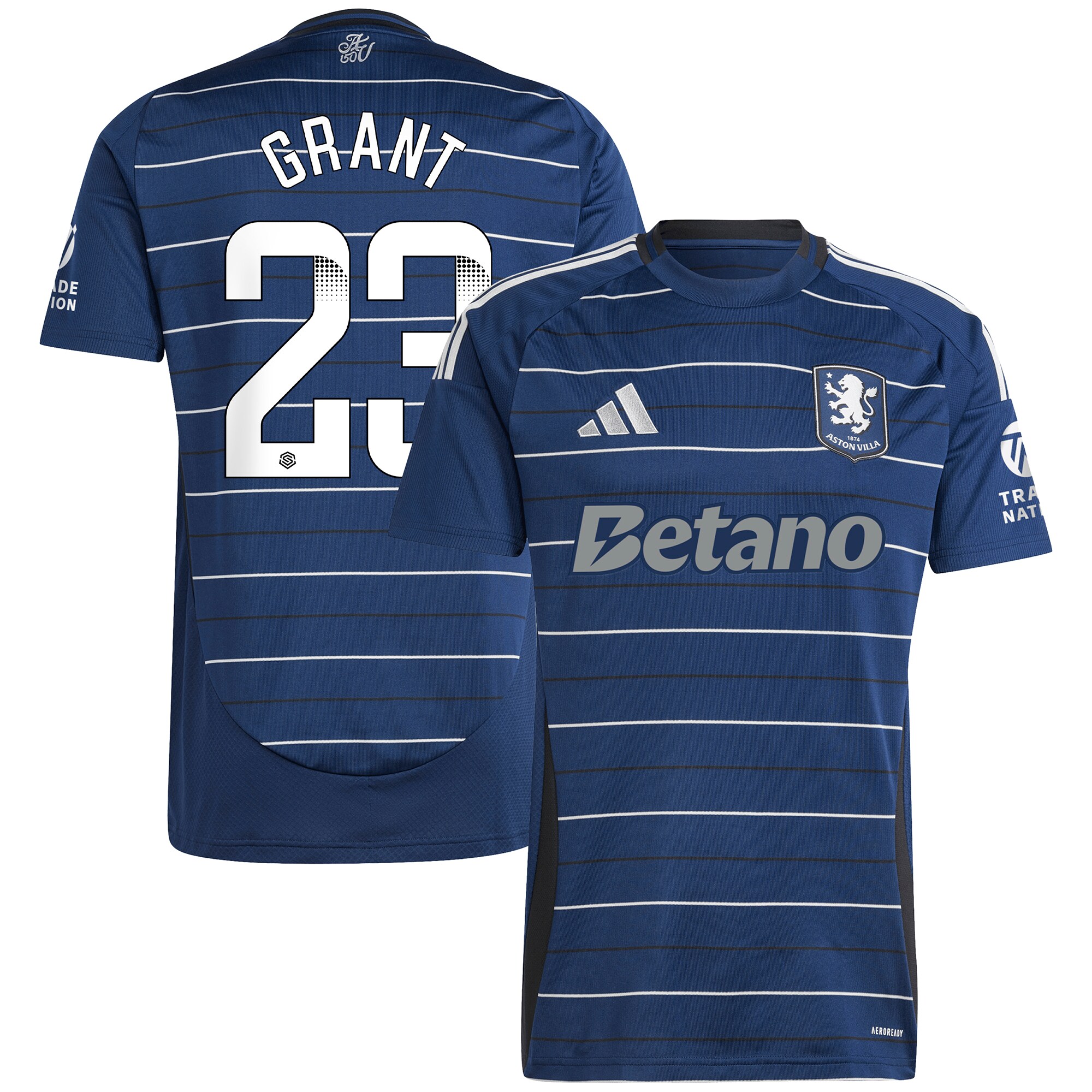 Aston Villa aston villa wsl adidas third shirt 2024-25 with grant 23 printing Collection | AVFC Jerseys & Fan Gear