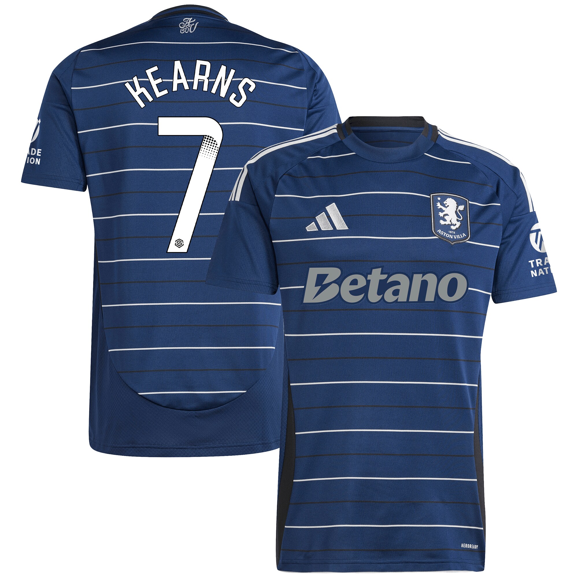 Aston Villa aston villa wsl adidas third shirt 2024-25 with kearns 7 printing Collection | AVFC Jerseys & Fan Gear