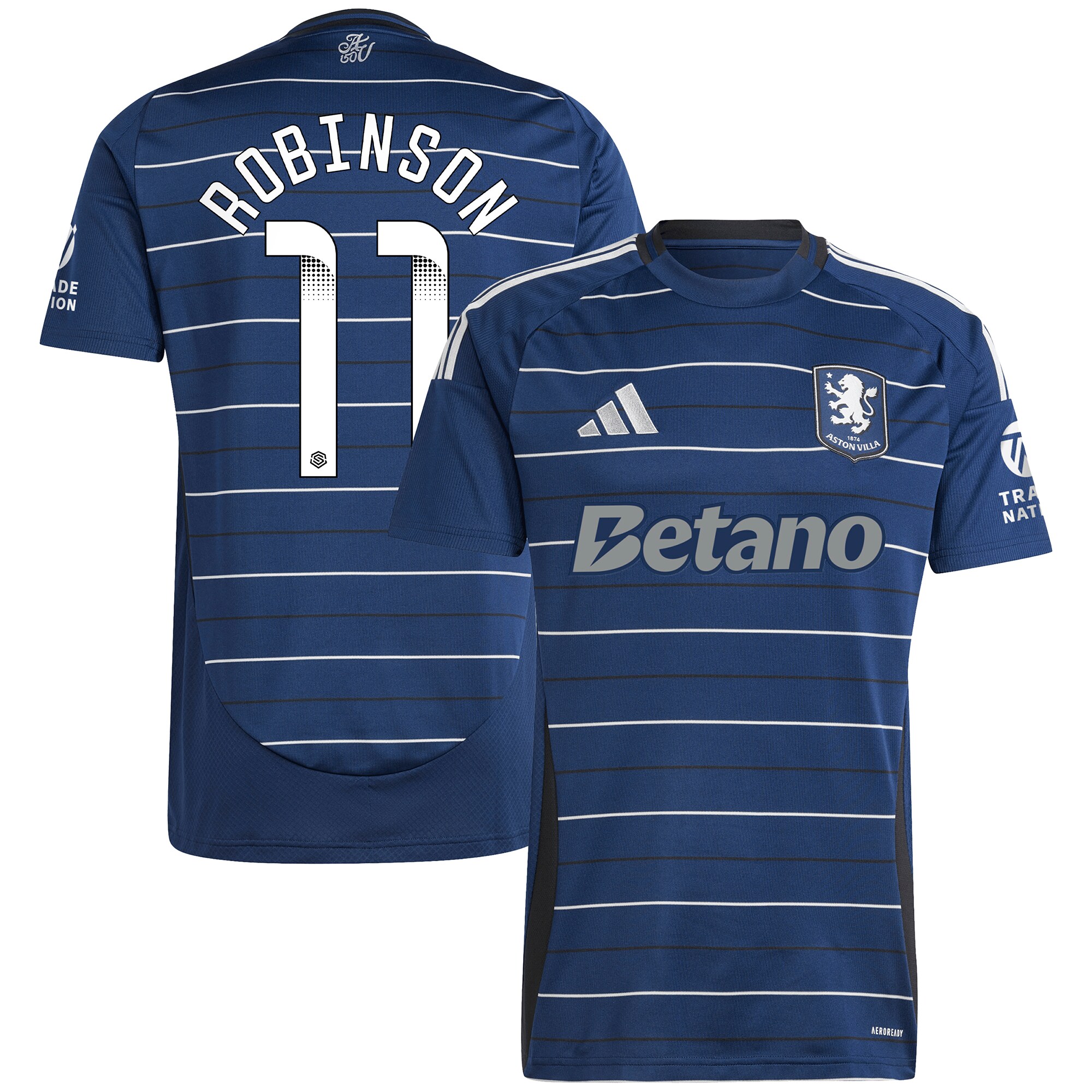 Aston Villa aston villa wsl adidas third shirt 2024-25 with robinson 11 printing Collection | AVFC Jerseys & Fan Gear