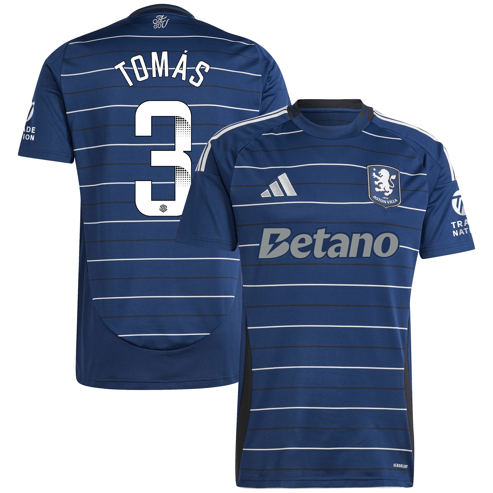 Aston Villa aston villa wsl adidas third shirt 2024-25 with tomás 3 printing Collection | AVFC Jerseys & Fan Gear