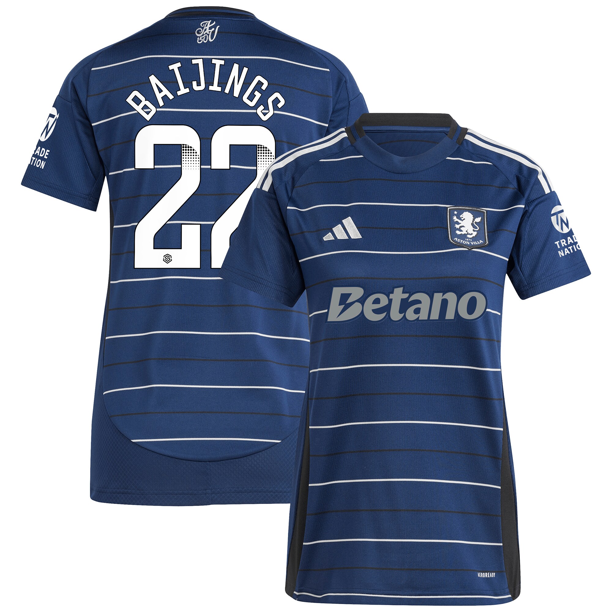 Aston Villa aston villa wsl adidas third shirt 2024-25 – womens with baijings 22 printing Collection | AVFC Jerseys & Fan Gear