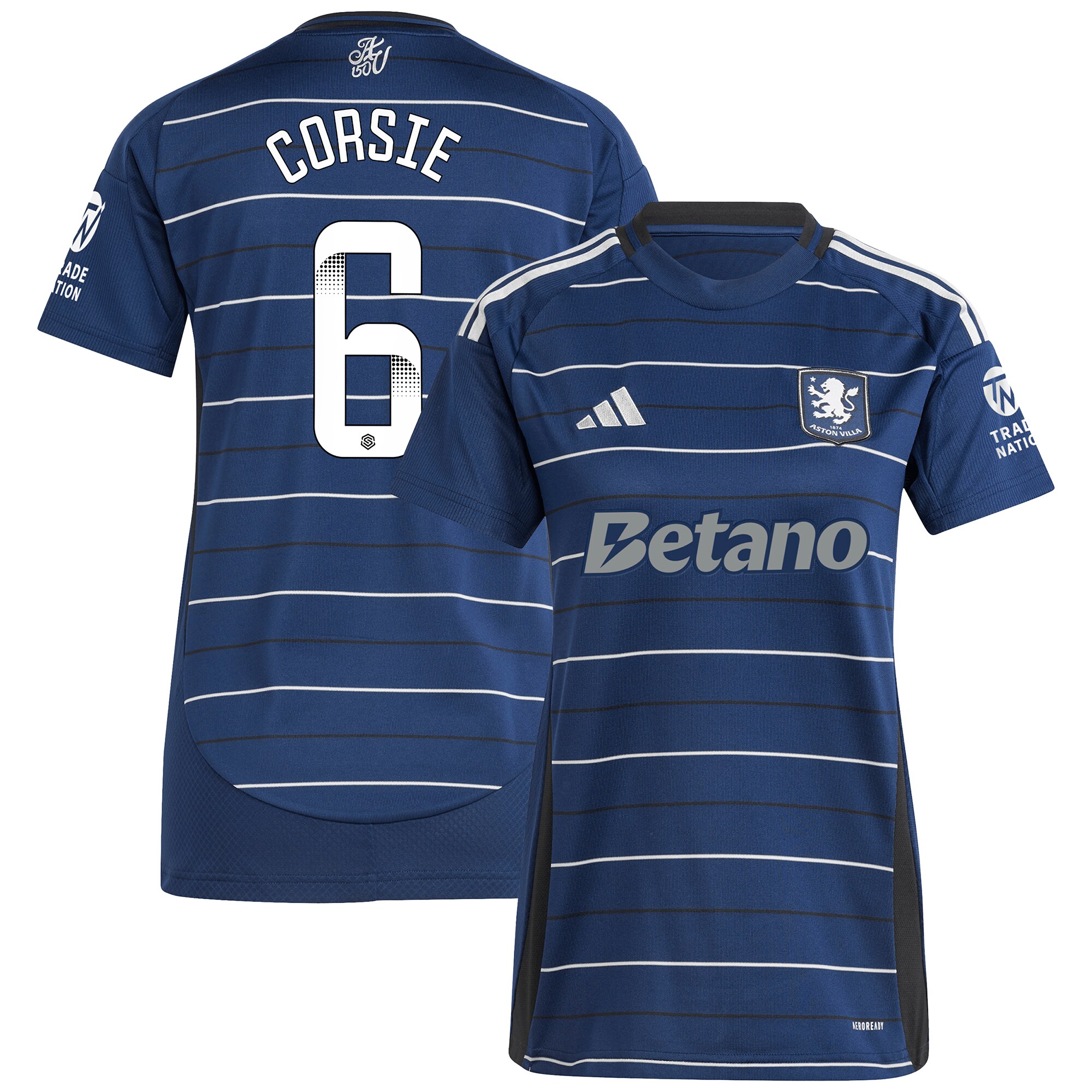 Aston Villa aston villa wsl adidas third shirt 2024-25 – womens with corsie 6 printing Collection | AVFC Jerseys & Fan Gear