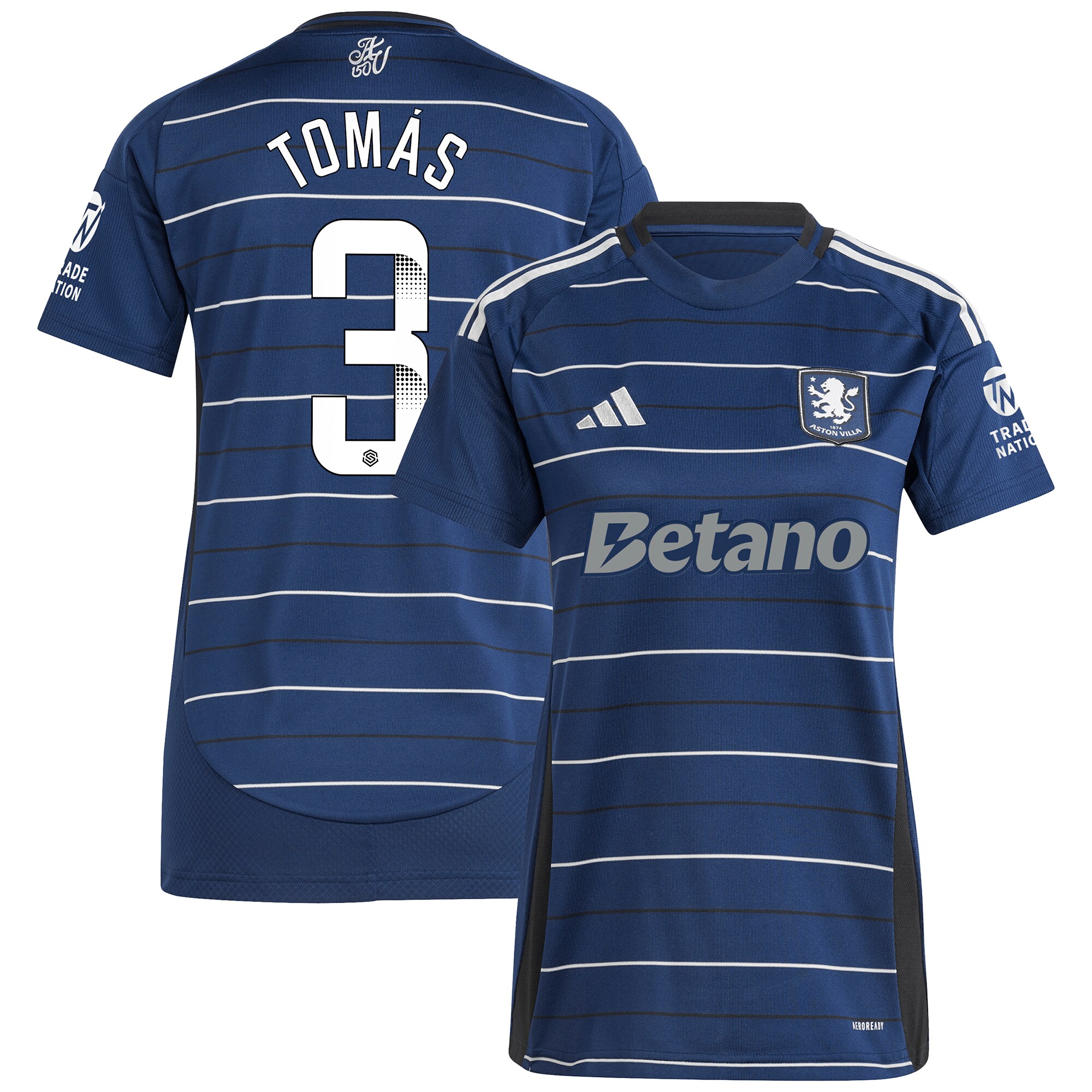 Aston Villa aston villa wsl adidas third shirt 2024-25 – womens with tomás 3 printing Collection | AVFC Jerseys & Fan Gear