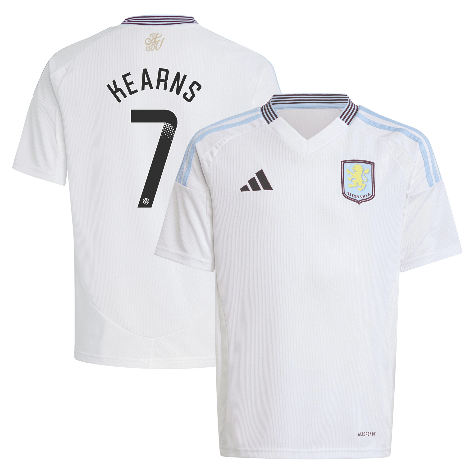 Aston Villa aston villa wsl away shirt 2024-25 – kids with kearns 7 printing Collection | AVFC Jerseys & Fan Gear