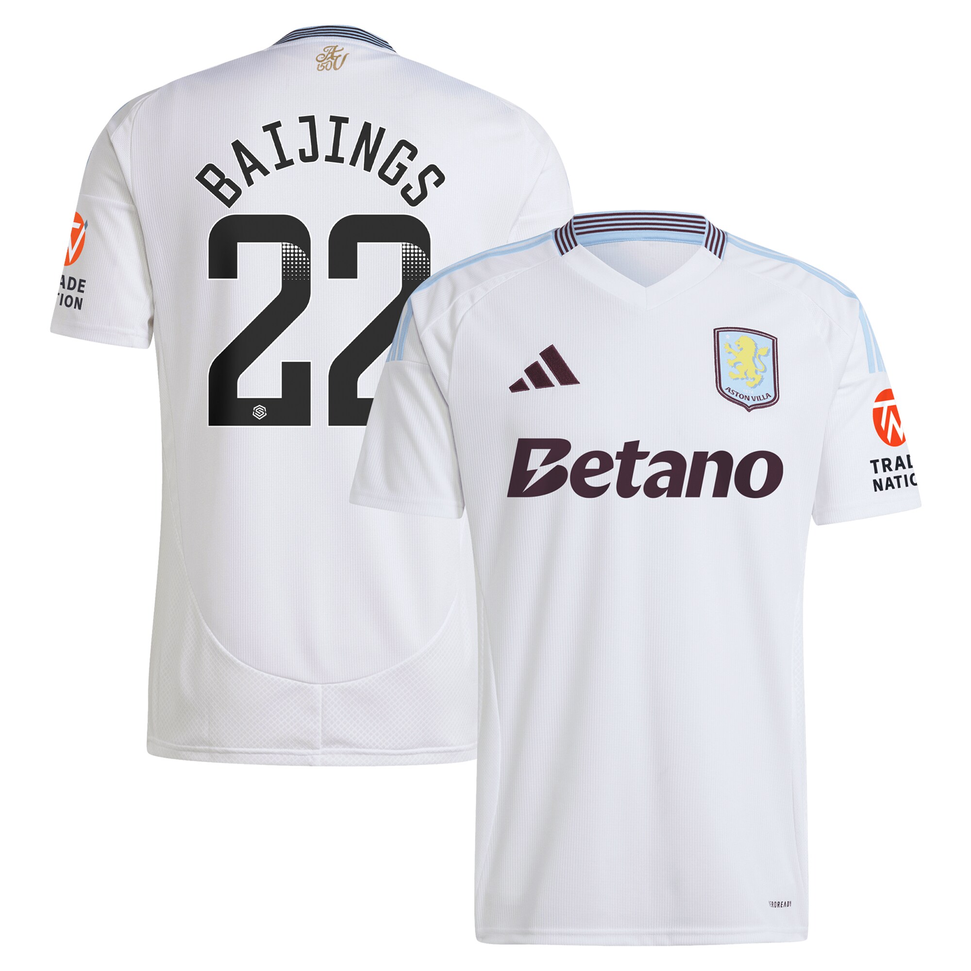 Aston Villa aston villa wsl away shirt 2024-25 with baijings 22 printing Collection | AVFC Jerseys & Fan Gear